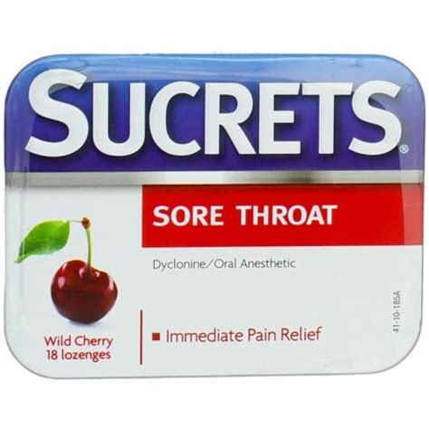 sucrets metal box|sucrets sore throat lozenges cvs.